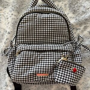 Madden Girl Black Backpack with Gold Accents